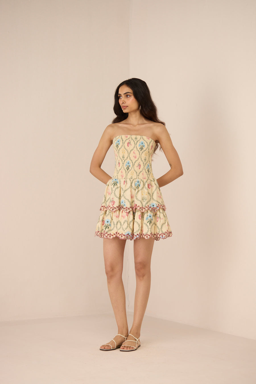 Apricot Mini Dress