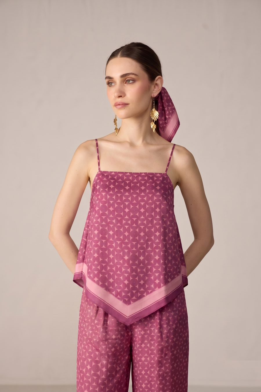 Yuna Matching Set in Maroon