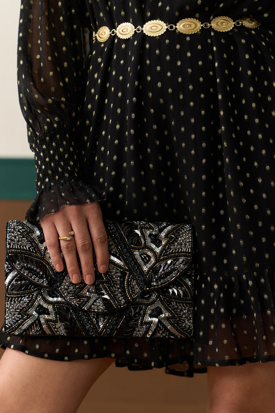 Vesper Embellished Clutch