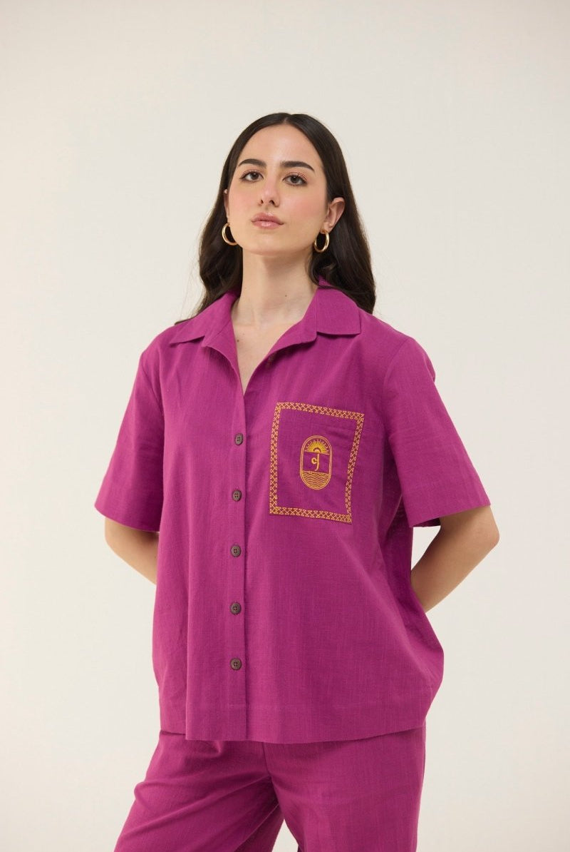 Serene Shirt Purple - Calling June India