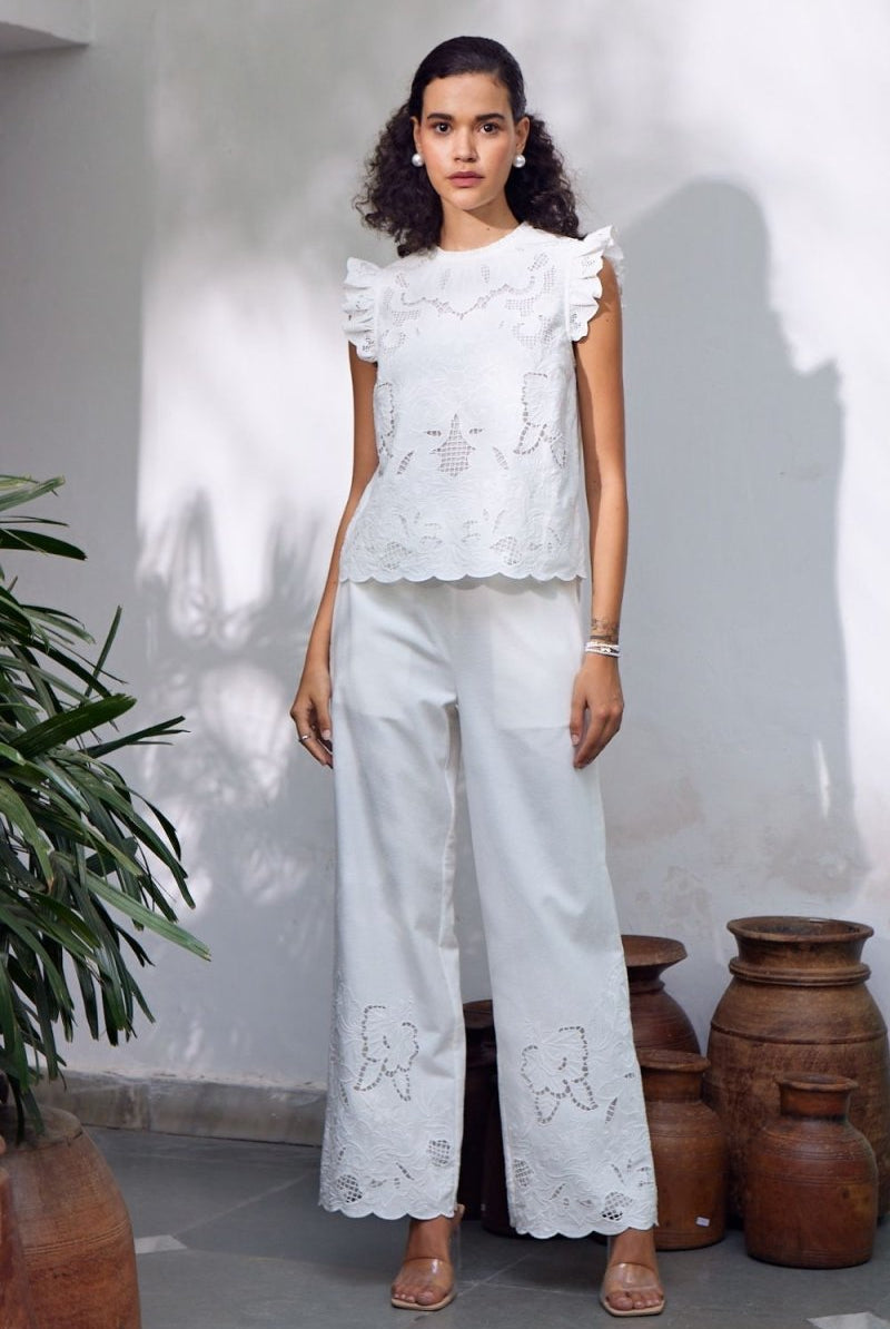Claytonia Embroidered Co-Ord Set - Calling June India