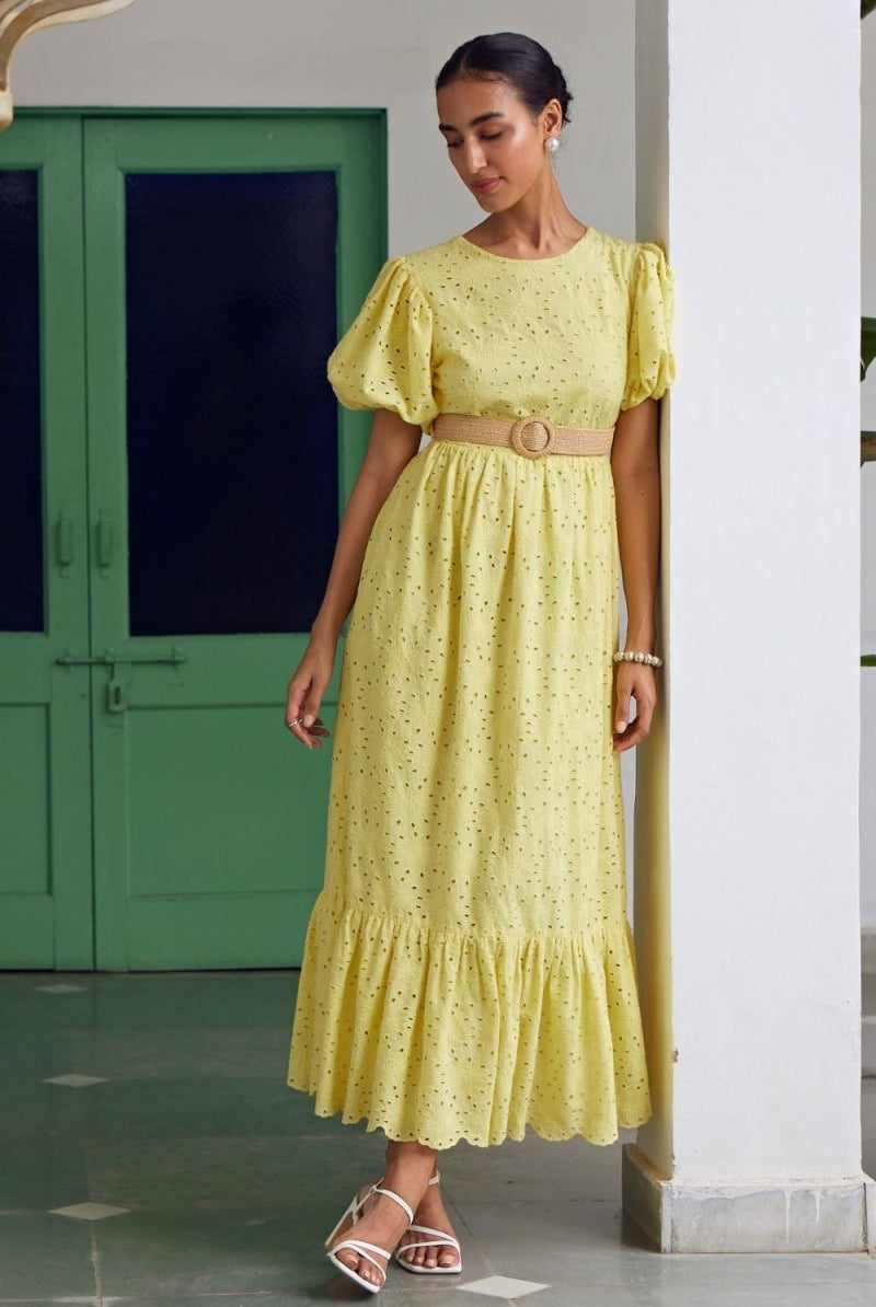 Goldenaster Midi Dress - Calling June India