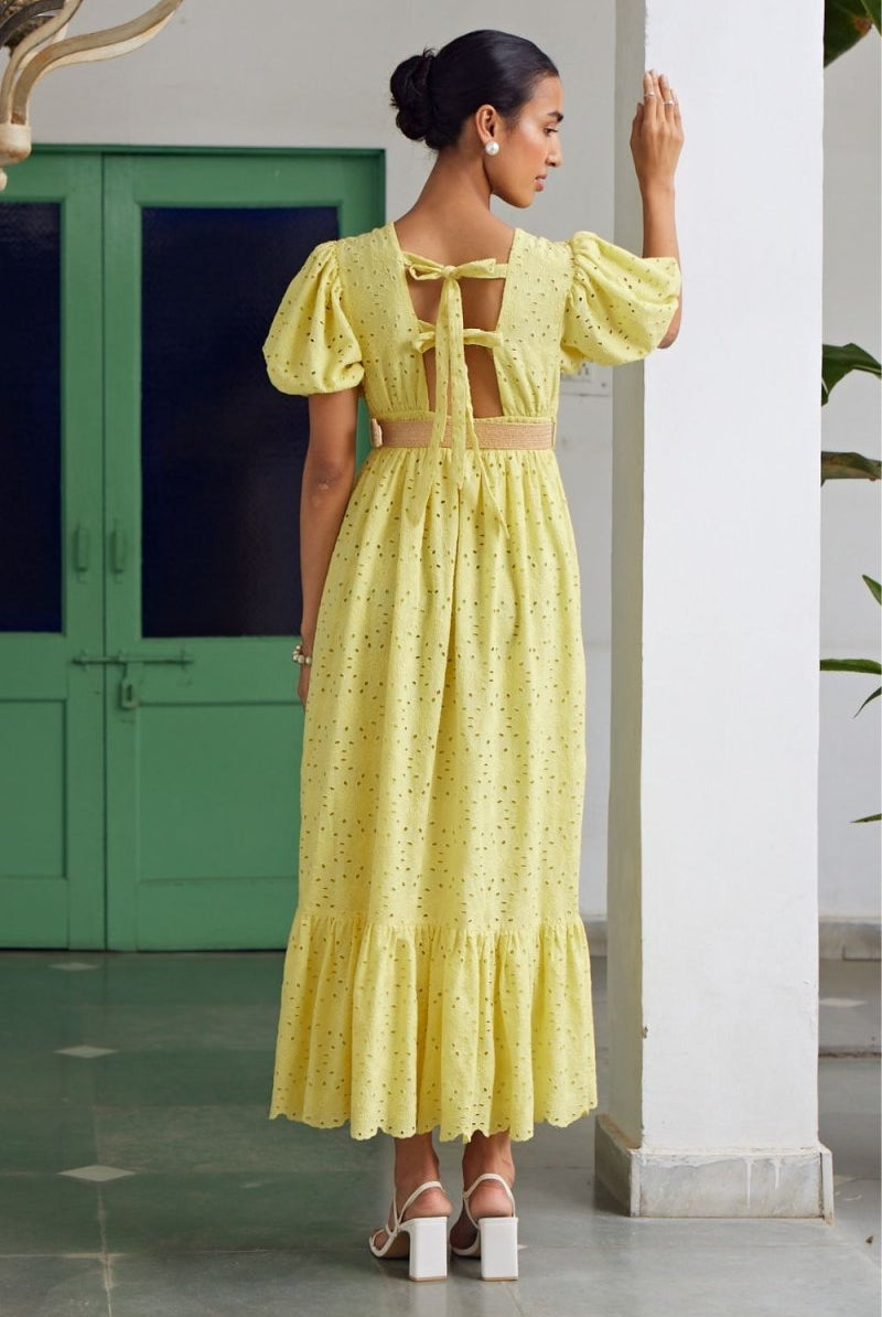 Goldenaster Midi Dress - Calling June India