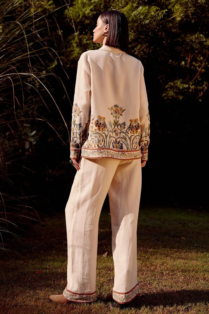 Mens Linen Trousers: CLASSIC WHITE