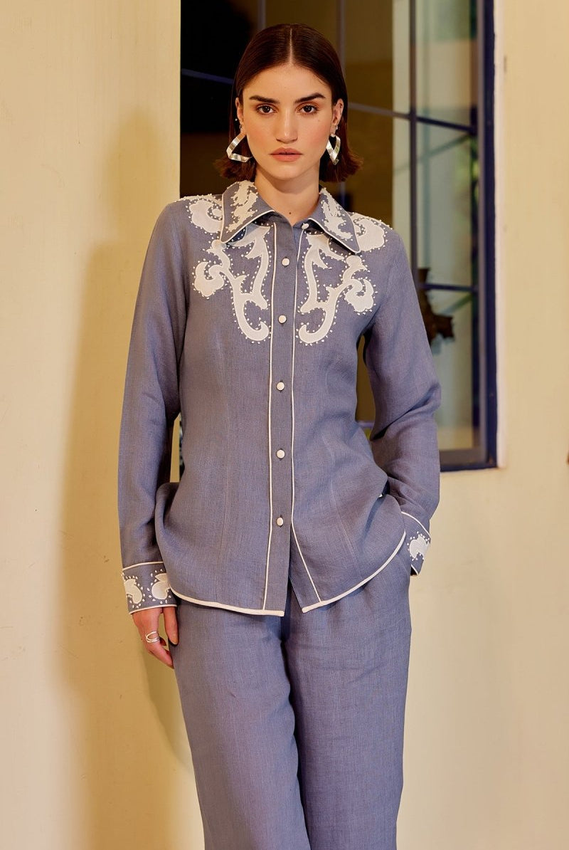 Mable Linen Coord Set - Calling June India