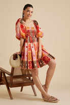 Maple Linen Mini Dress - Calling June India