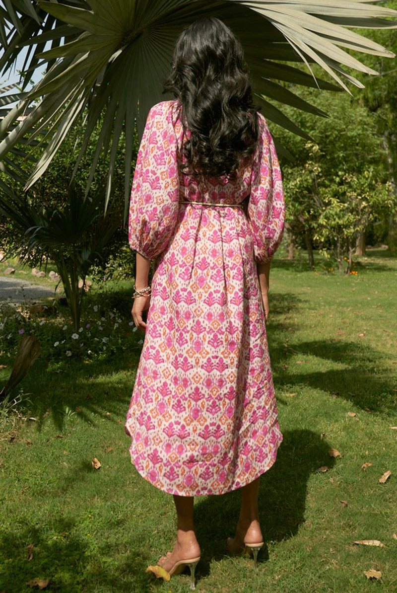 Sharnamli In Our Ikat Shirt Dress - Calling June India