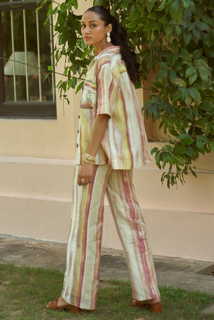 Sherni Yellow Linen Pants – Yam India